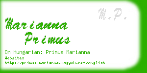 marianna primus business card